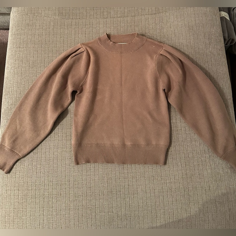MOUSSY basic brown sweatshirt